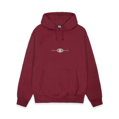 Stussy Worldwide Dot Hoodie "Wine"