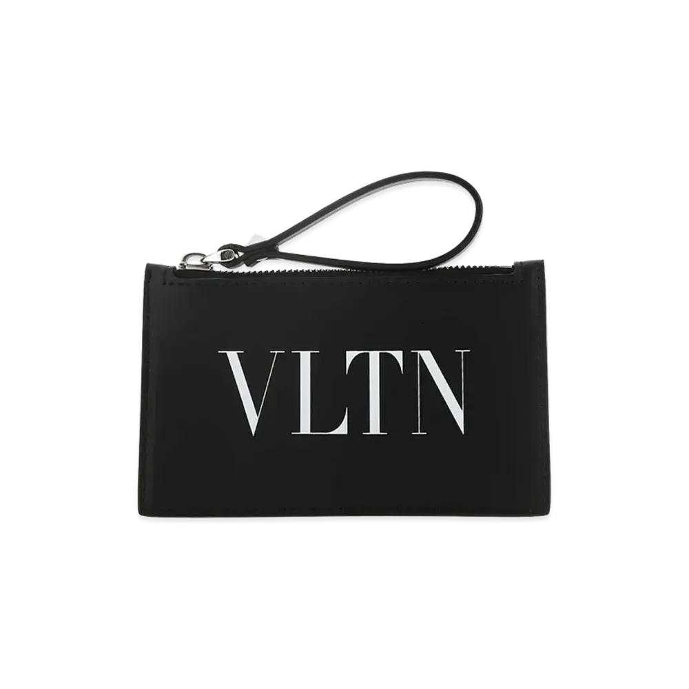 Valentino Leather Card Holder "Black"
