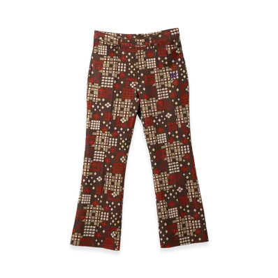 NEEDLES Boot-Cut Jean - Poly Jacquard "Brown"