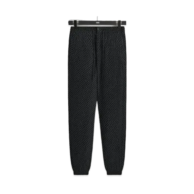 Kith Flocked Italic Monogram Davon Pant "Black"