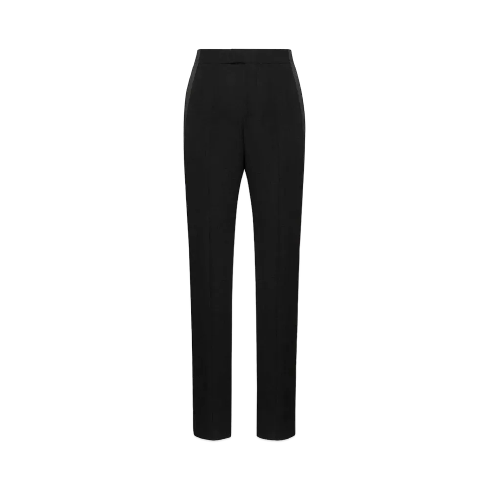 Alexander McQUEEN Wide Leg Tuxedo Pants "Black"