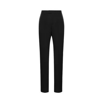 Alexander McQUEEN Wide Leg Tuxedo Pants "Black"