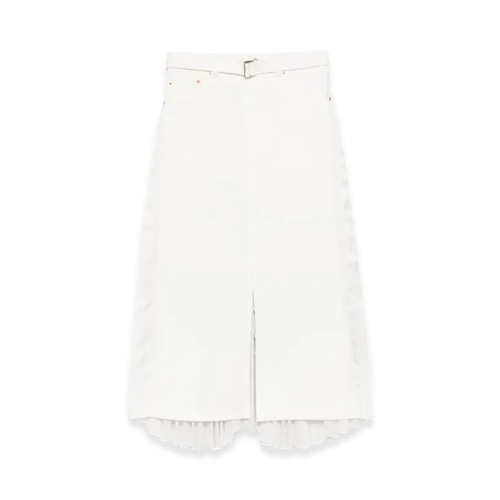 sacai Women's Denim Skirt "White"