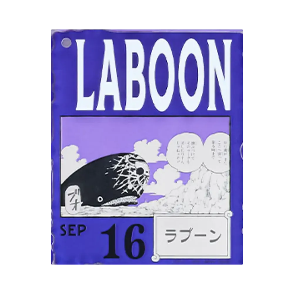 BANDAI "Ichiban Kuji" -ONE PIECE BASE SHOP Lottery 366DAYS OF BIRTHDAYS- Birth Month January-March Ryo Colors Acrylic Block Charm Prize 9/16 Laboon