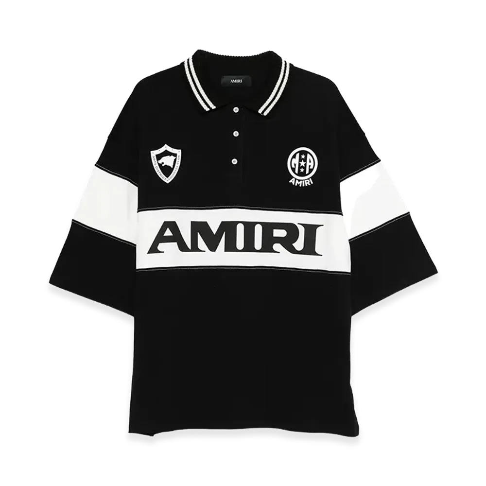 AMIRI Sport Polo Shirt "White/Black"