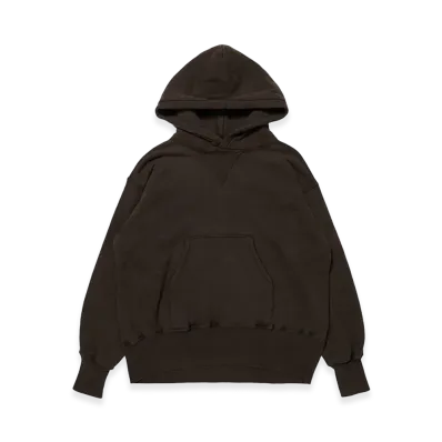 T.T Taiga Takahashi LOT.606 Hooded Sweat Shirt "Mud Dyed Brown"