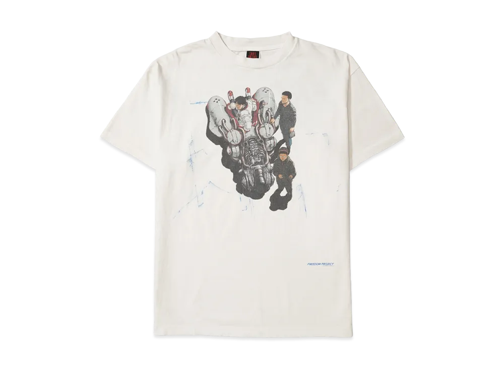 SAINT Mxxxxxx 24SS x FREEDOM Bike Short Sleeve T-Shirt "White"
