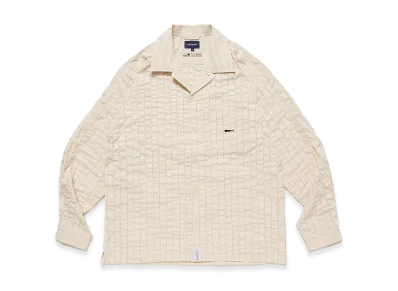 DESCENDANT Milpitas Stripe LS Shirt "Beige"