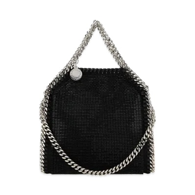 STELLA McCARTNEY Women's Embellished Fabric Falabella Handbag "Black"