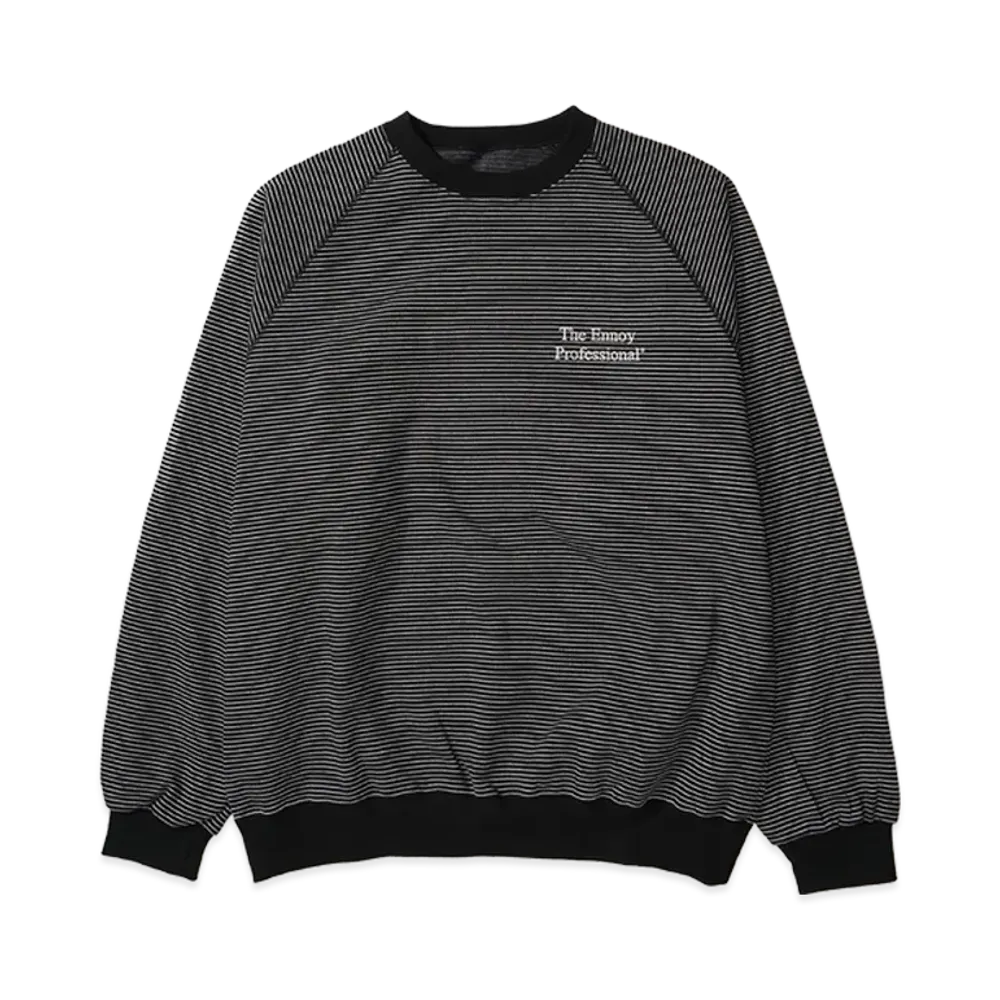 ENNOY Border Crew Neck Sweat "Black"