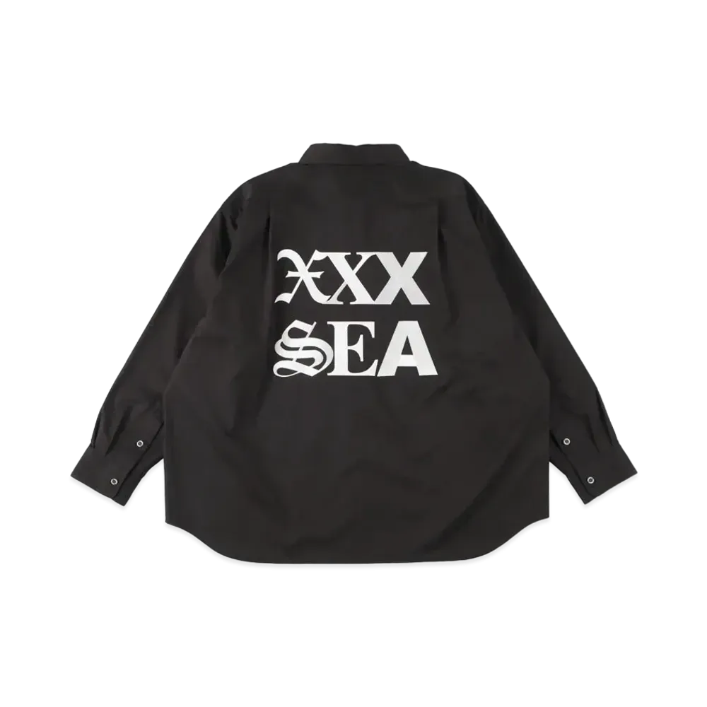WIND AND SEA x GOD SELECTION XXX Twill Work Shirt "Black"