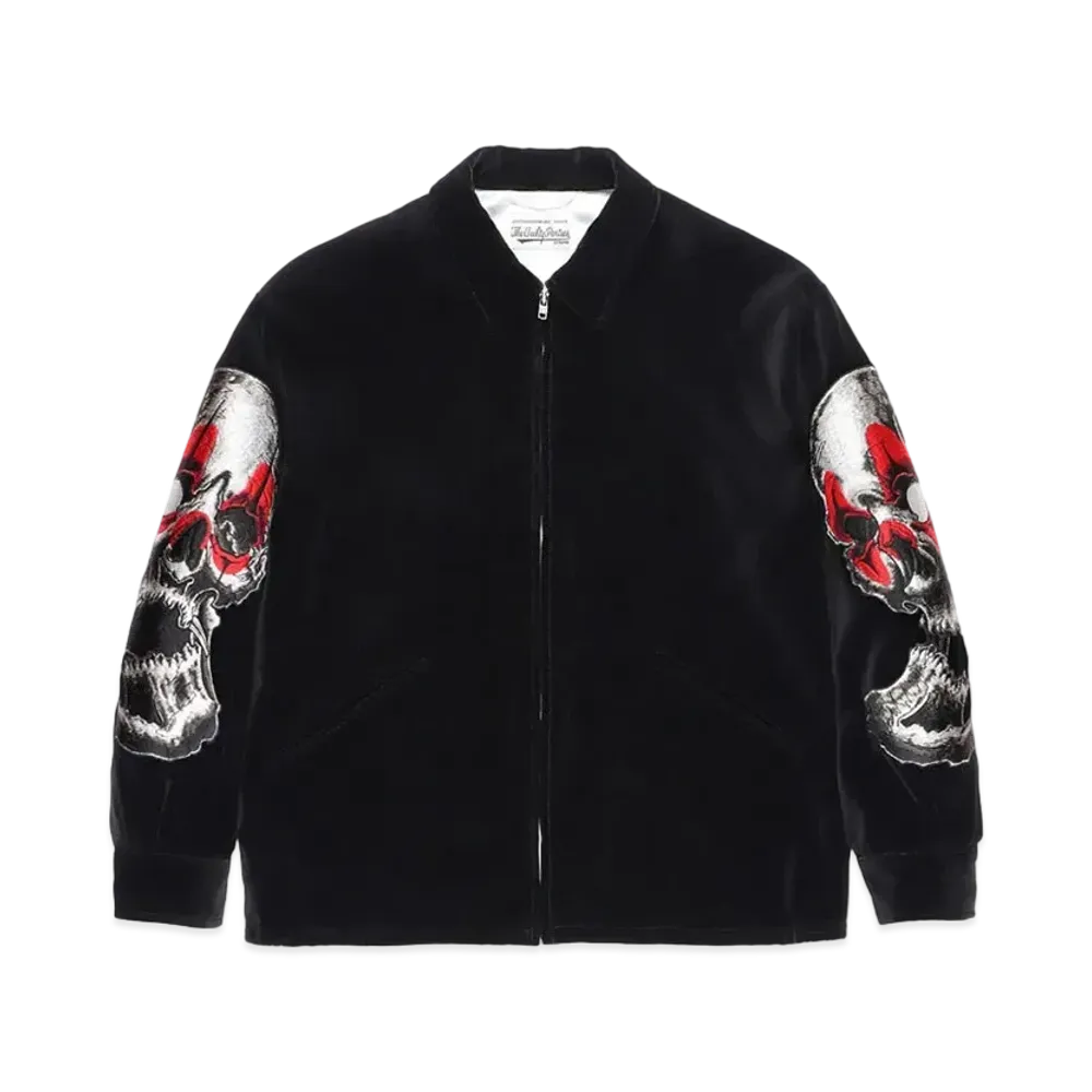 WACKO MARIA 56 TATTOO / VELOUR VIETNAM JACKET "Black"
