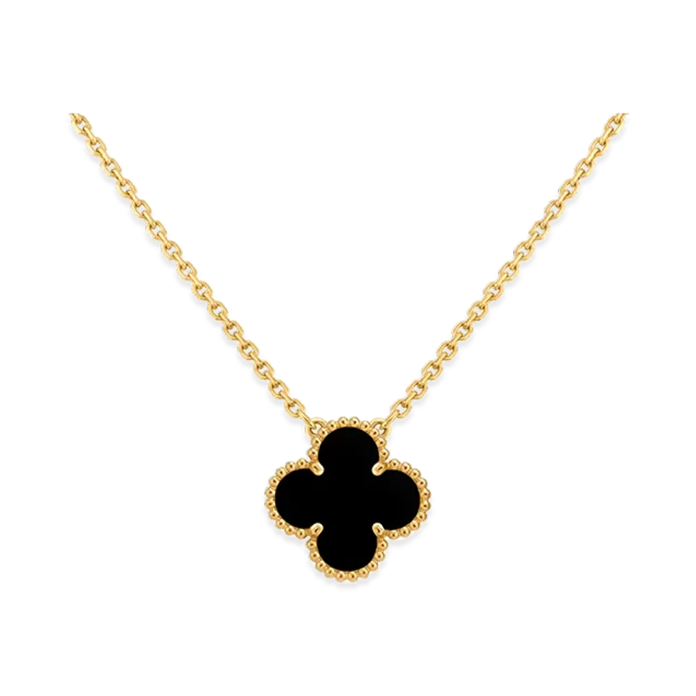 Van Cleef & Arpels Vintage Alhambra pendant "18K Yellow gold/Onyx"
