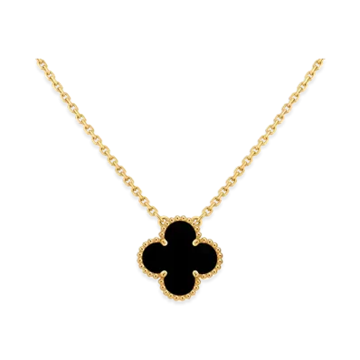 Van Cleef & Arpels Vintage Alhambra pendant "18K Yellow gold/Onyx"