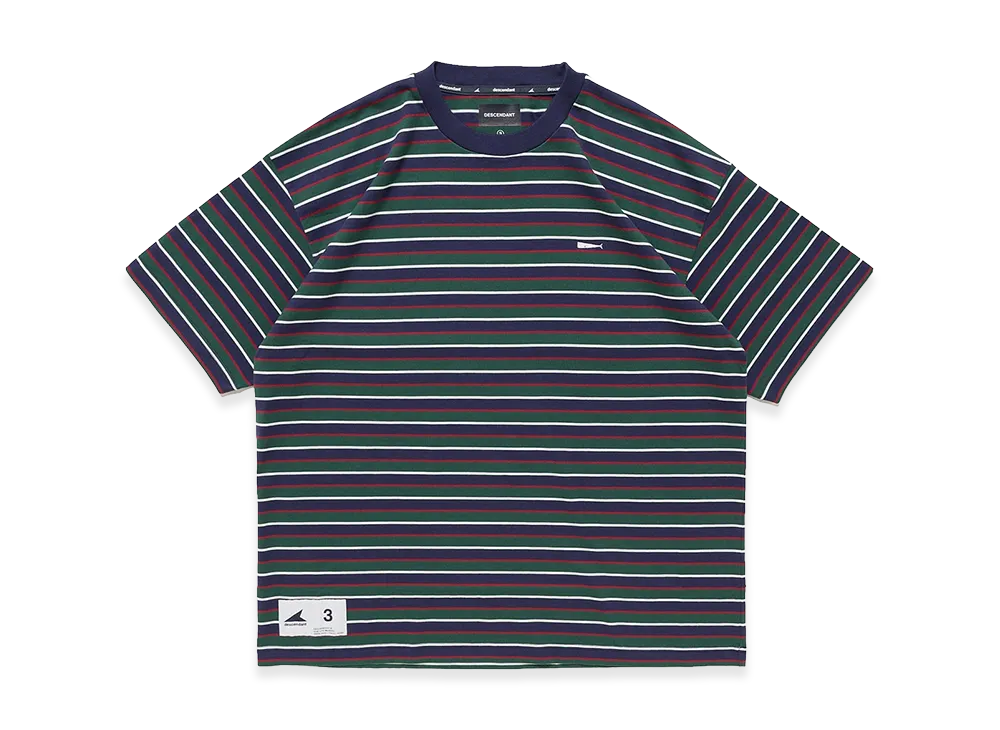 DESCENDANT Horizontal Stripe SS "Green"