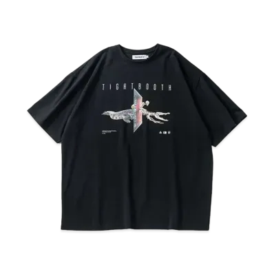 TIGHTBOOTH Initialize T-shirt "Black"