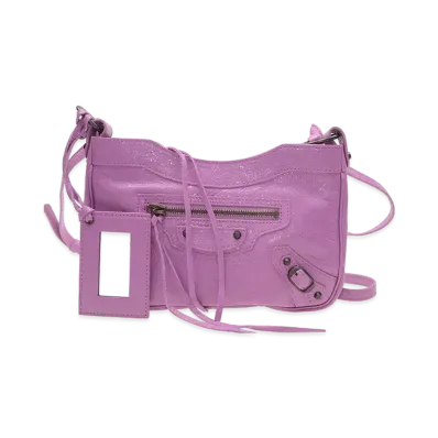 BALENCIAGA Handbag Lambskin "Purple"