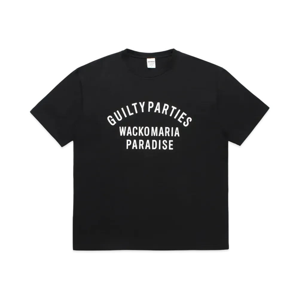 WACKO MARIA Washed Heavy Weight T-Shirt "Black"
