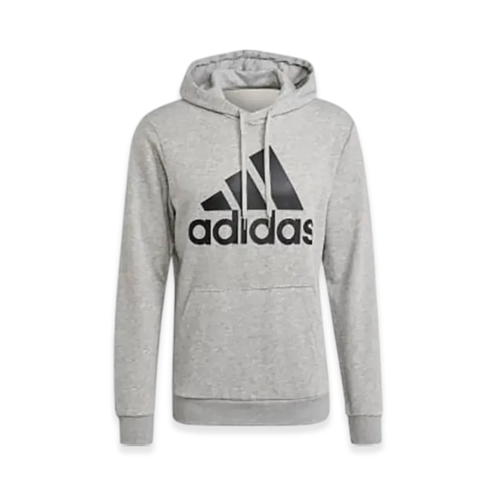 adidas Essentials Big Logo Hoodie "Medium Grey Heather/Black"