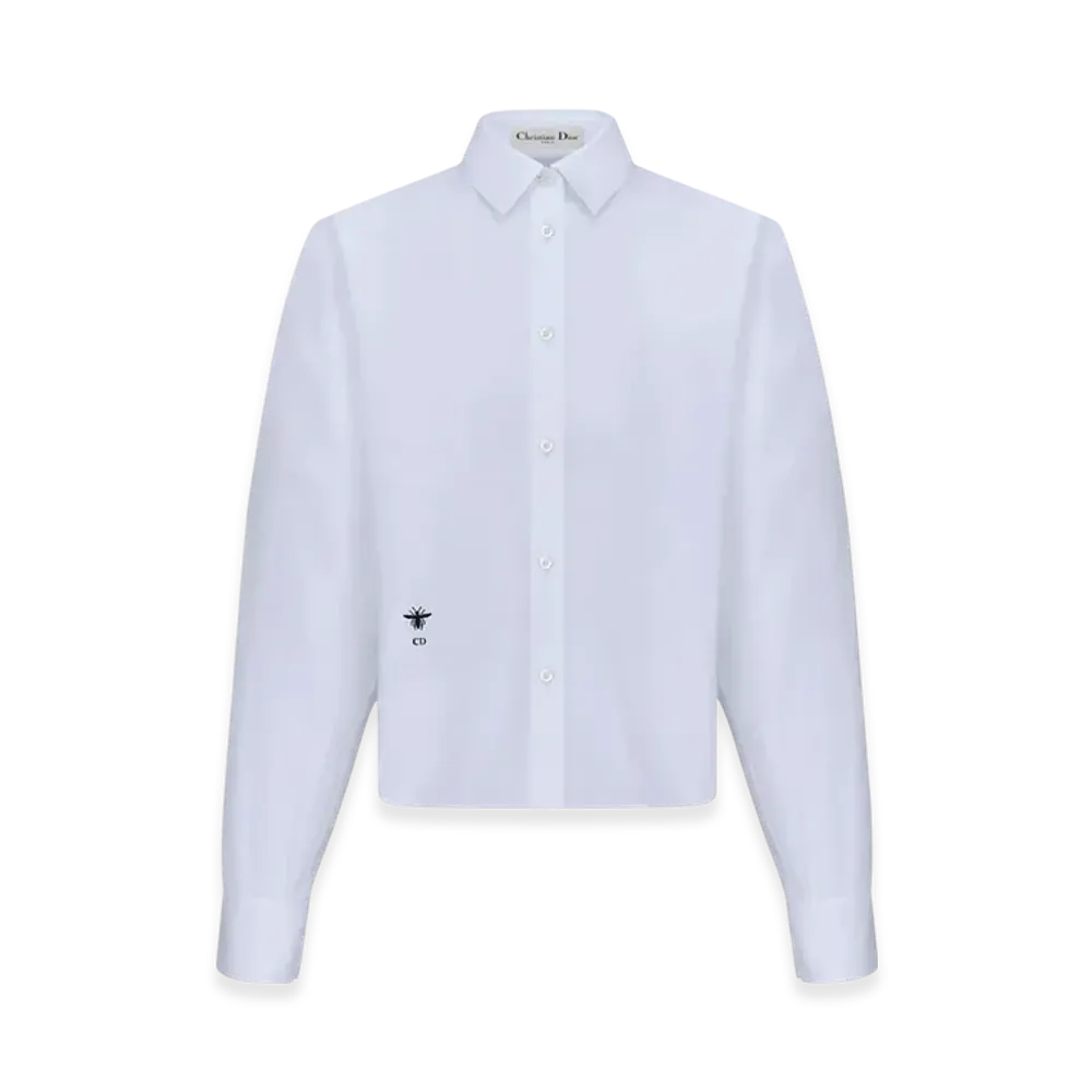 Dior Women's Cotton Poplin Blouse "White"