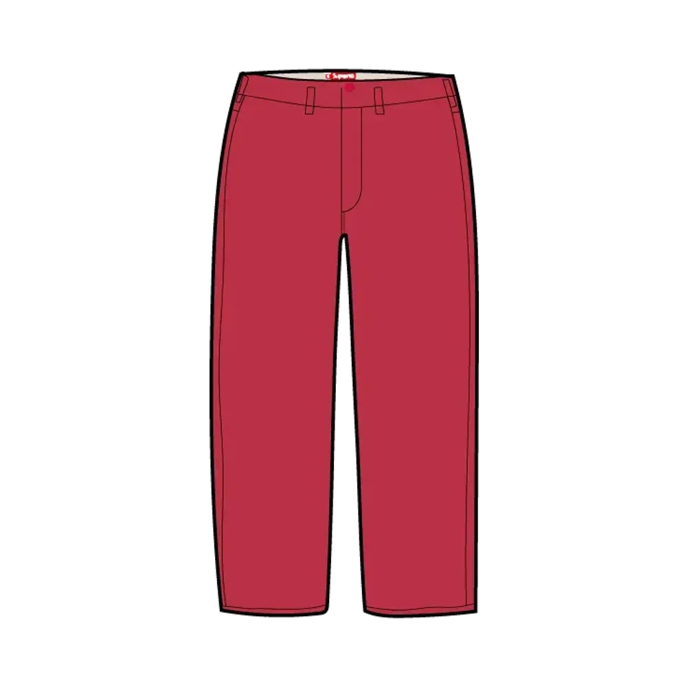 Supreme Chino Pant (25FW) "Red"