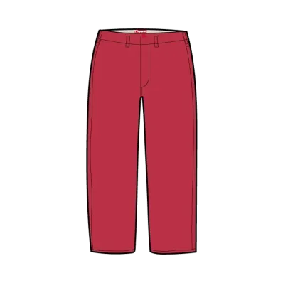 Supreme Chino Pant (25FW) "Red"