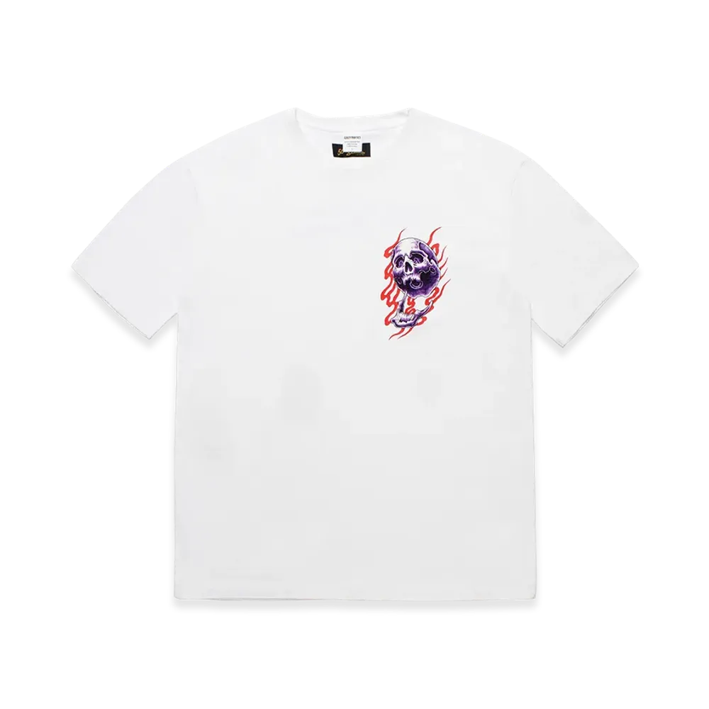 WACKO MARIA x 56 Tattoo Studio/Washed Heavy Weight T-Shirt "White"