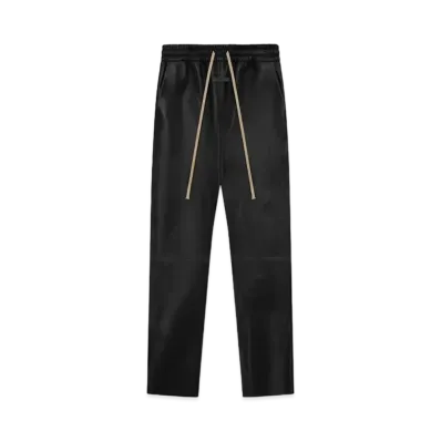 FEAR OF GOD ESSENTIALS Bonded Leather Forum Pants "Black"