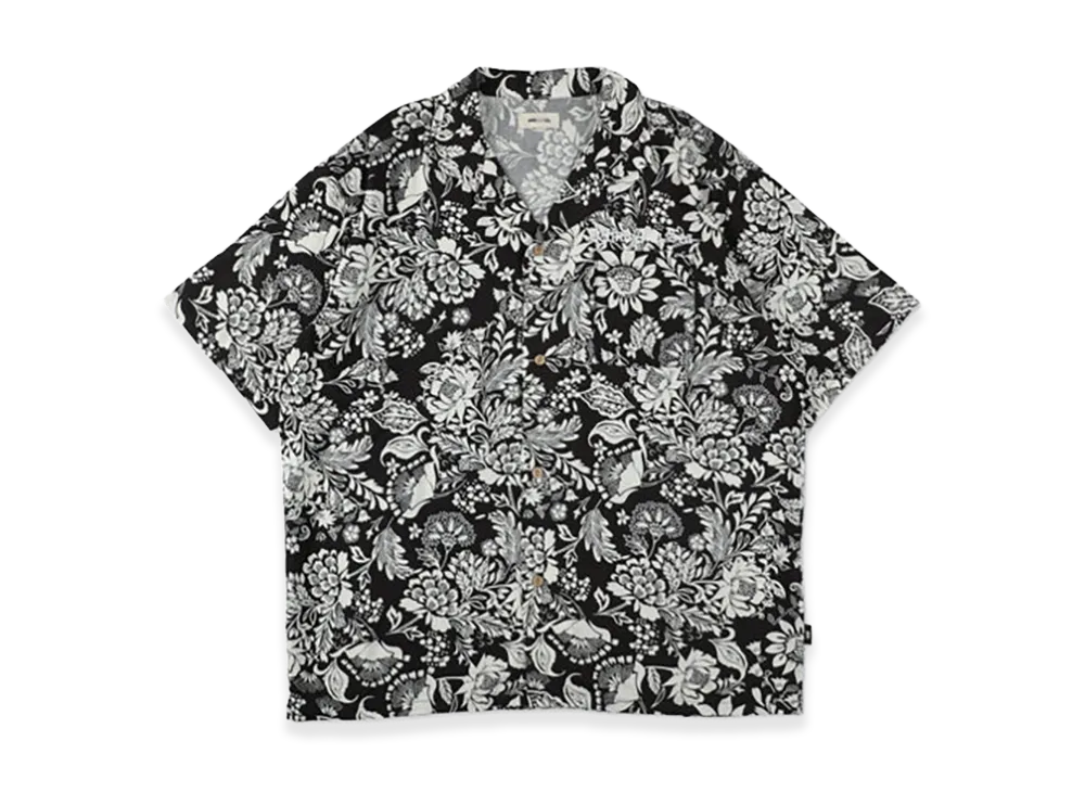 WIND AND SEA Botanical Pattern S/S Shirts "Black"