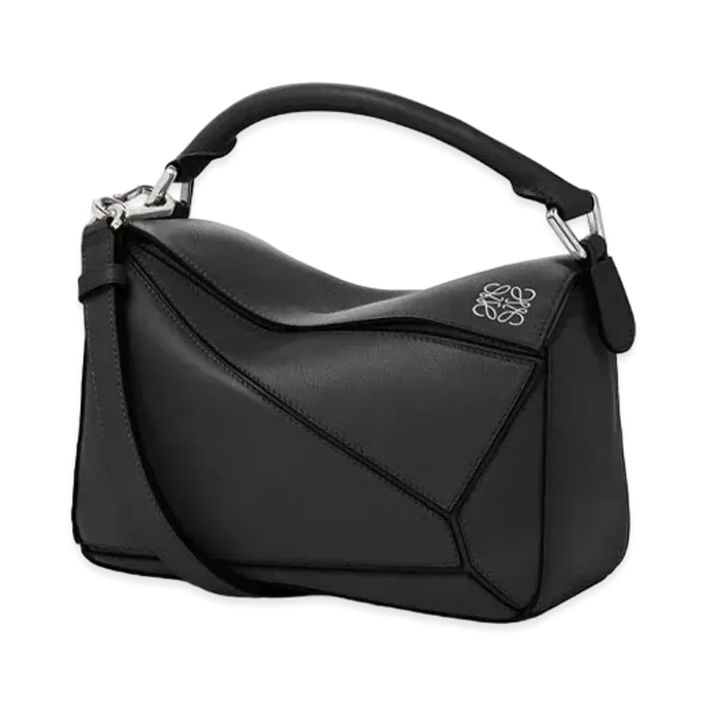 LOEWE Small Puzzle Bag In Classic Calfskin "Black"