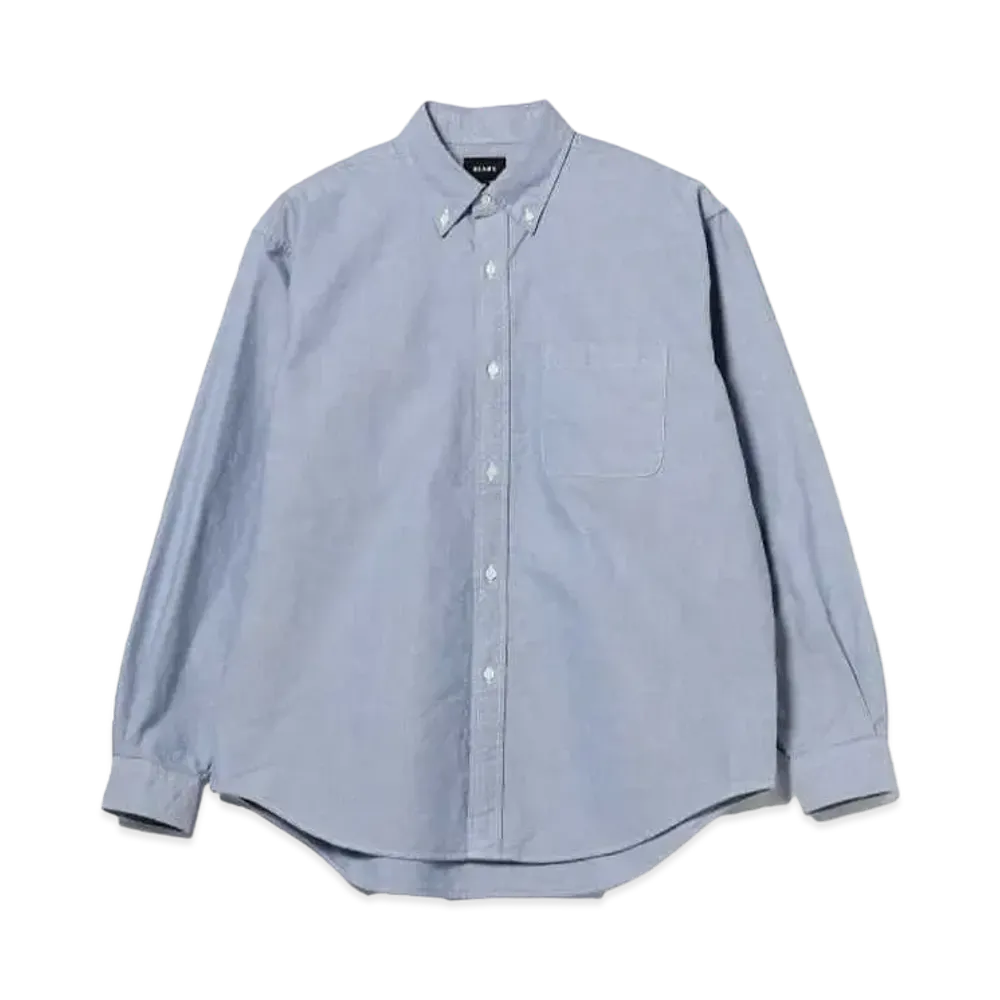 BEAMS Heavy Oxford Button-Down Shirt "Blue"