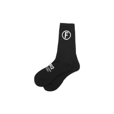 FR2 F Mark Socks "Black"