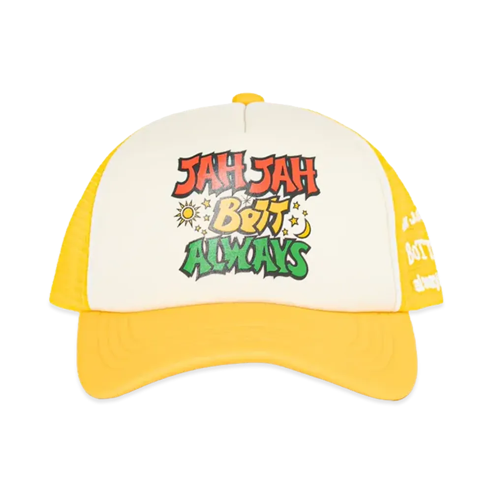 BoTT x JAH JAH x always 5-Panel Trucker Cap "Yellow"