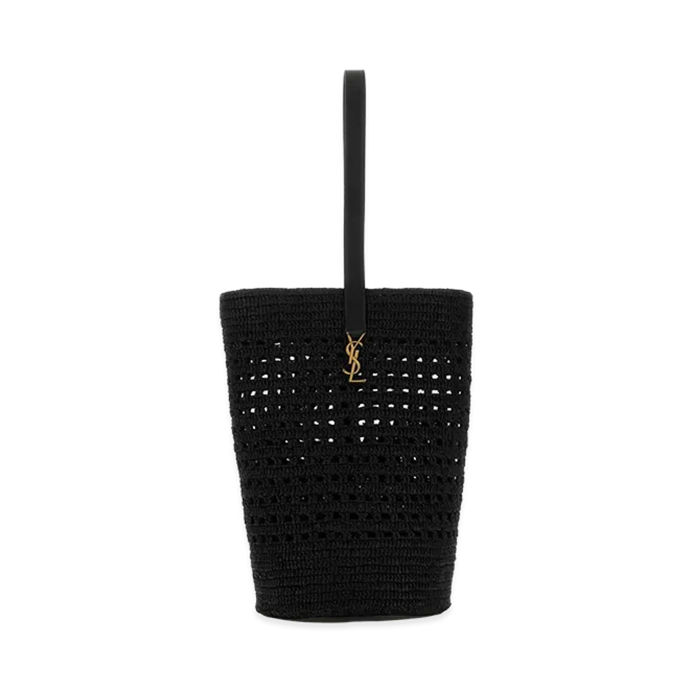 Saint Laurent Women's Crochet Shoulder Bag "Black"