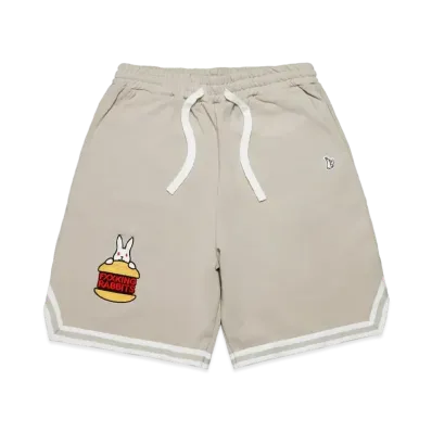 FR2 Rabbit Burger Embroidery Sweat Short Pants "Beige"