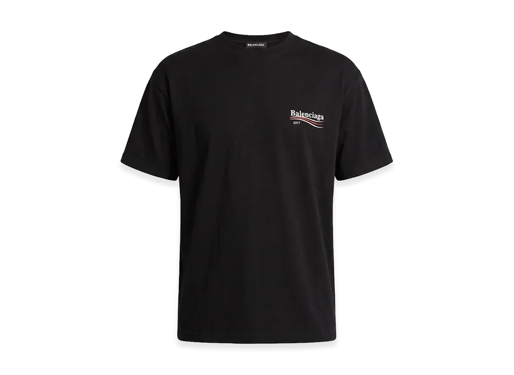 BALENCIAGA 2017 Campaign Logo T-shrit "Black"