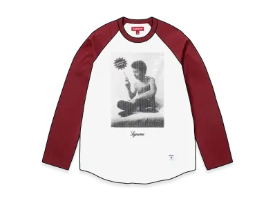 Supreme x Larry Clark Sequin Raglan L/S Top "Burgundy"