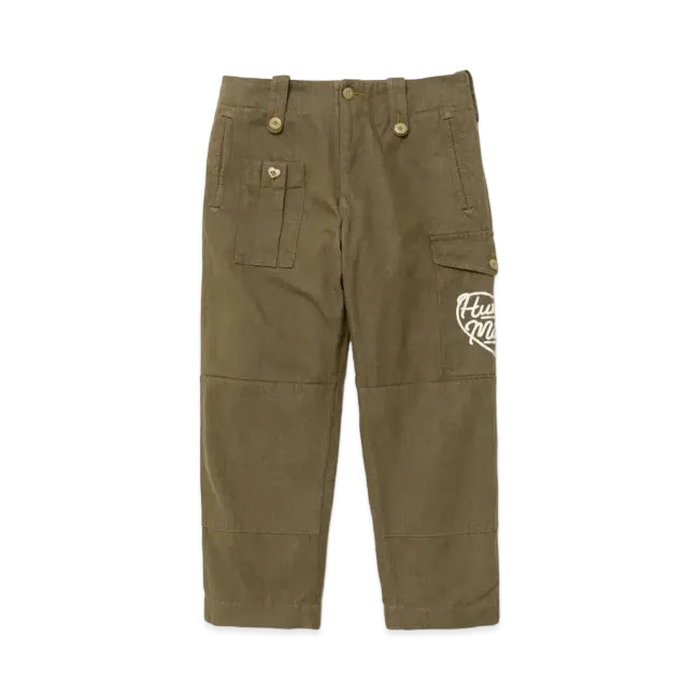 HUMAN MADE Military Denim Cargo Pants "Olive Drab"