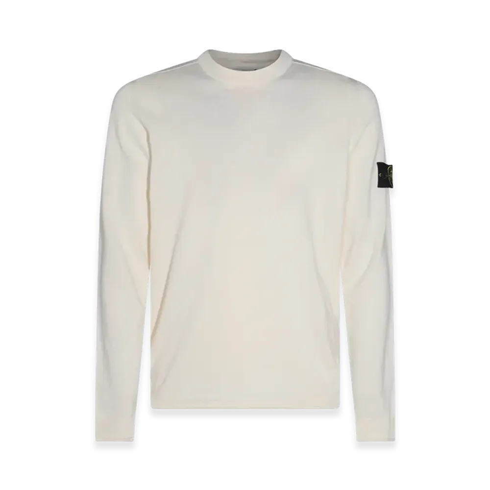 Stone Island Lightweight Organic Cotton Sweater "White"