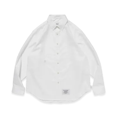 WTAPS BD LS 02 / LS / CTPL. Oxford. RF "White"