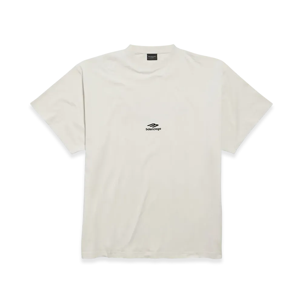 BALENCIAGA 3B Sports Icon Oversize T-shirt "White/Black"