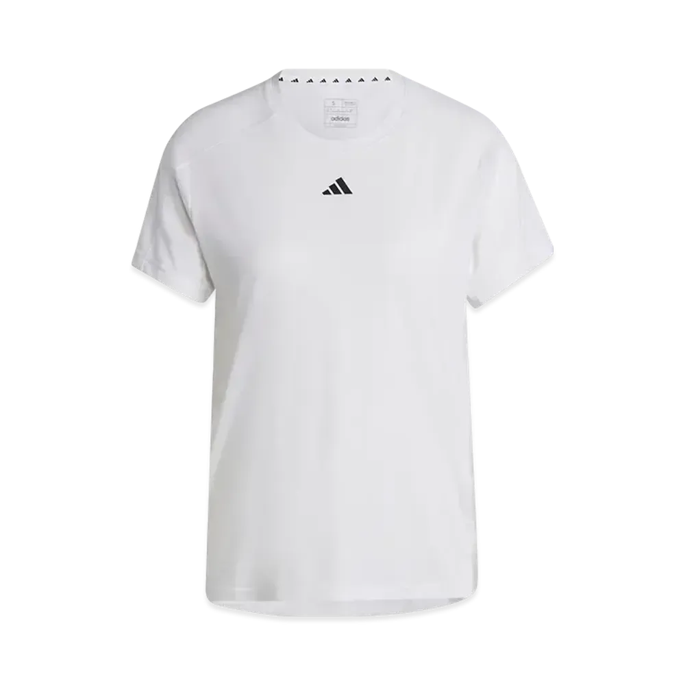 adidas Aeroready Train Essentials Minimal Logo Crewneck Short Sleeve T-Shirt "White"