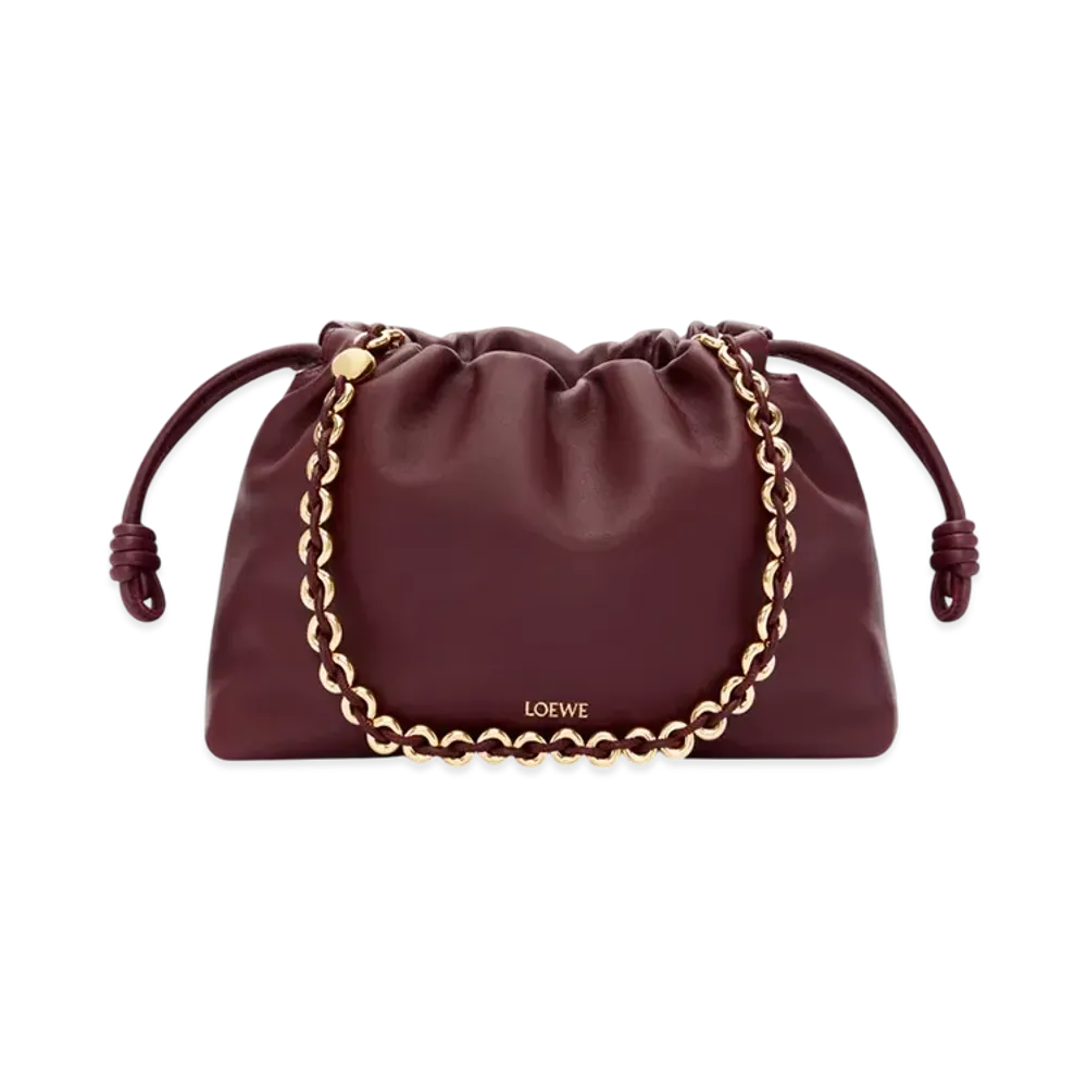 LOEWE Flamenco Purse "Dark Burgundy"