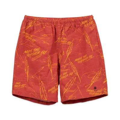 GDC x KJ All-Over Pattern Shorts "Red"