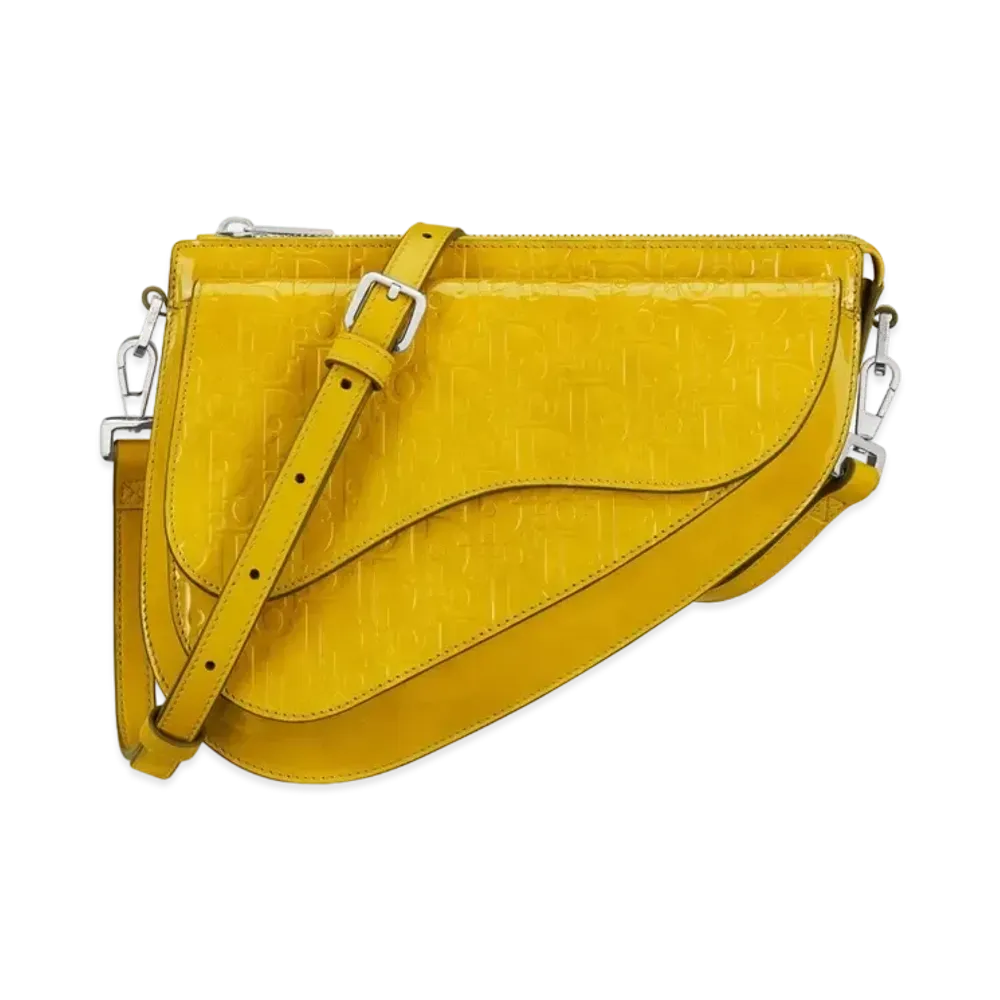 Dior Boxy Saddle Bag Dior Oblique "Yellow"