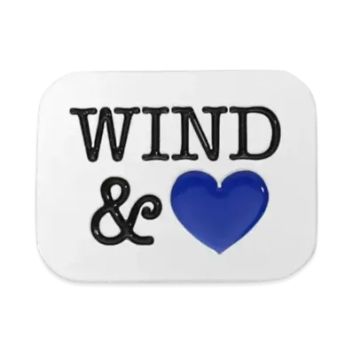 WIND AND SEA Pins A(Heart) "White"