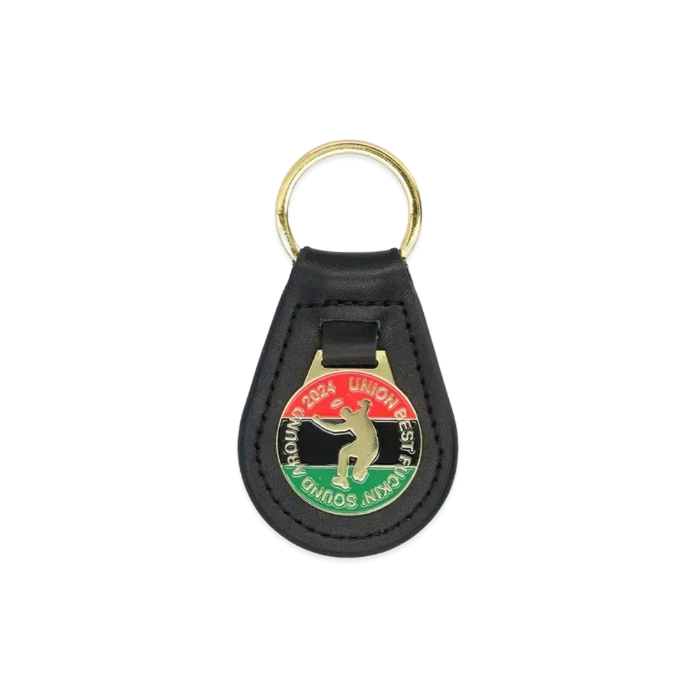 UNION Leather Keychain "Black"
