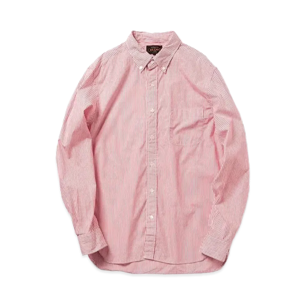 BEAMS B.D. London Stripe100/2 Broad "Red"