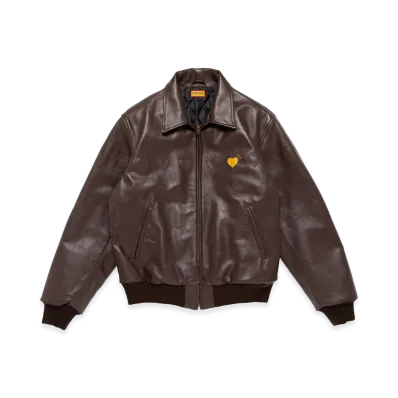 HUMAN MADE Leather Jacket "Brown"