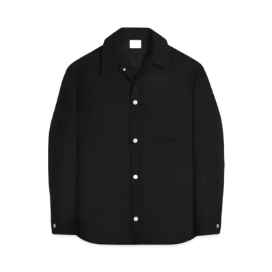 Courreges Wool Overshirt "Black"